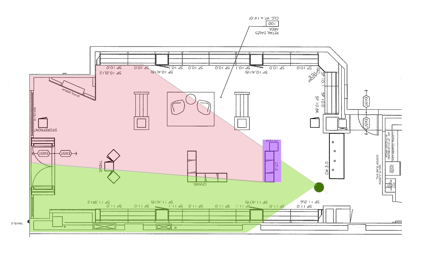 Sunglass Hut Floorplan Kiosk Day 1 Visibility Jeffrey Kuo